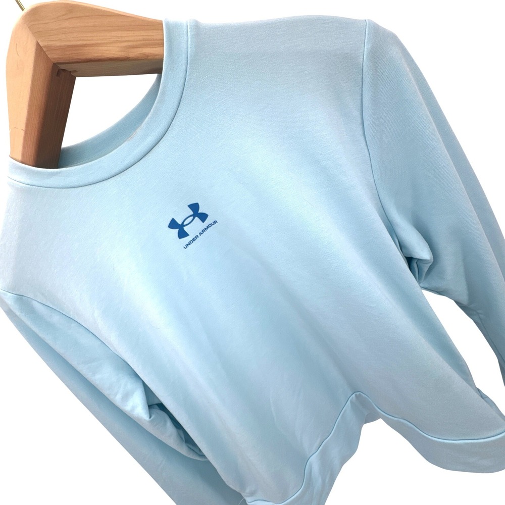 Under Armour Mens Loose Fit Crewneck Sweatshirt Light‎ Blue Medium
